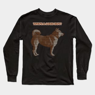 Japanese Shiba Inu - Doge Typography Long Sleeve T-Shirt